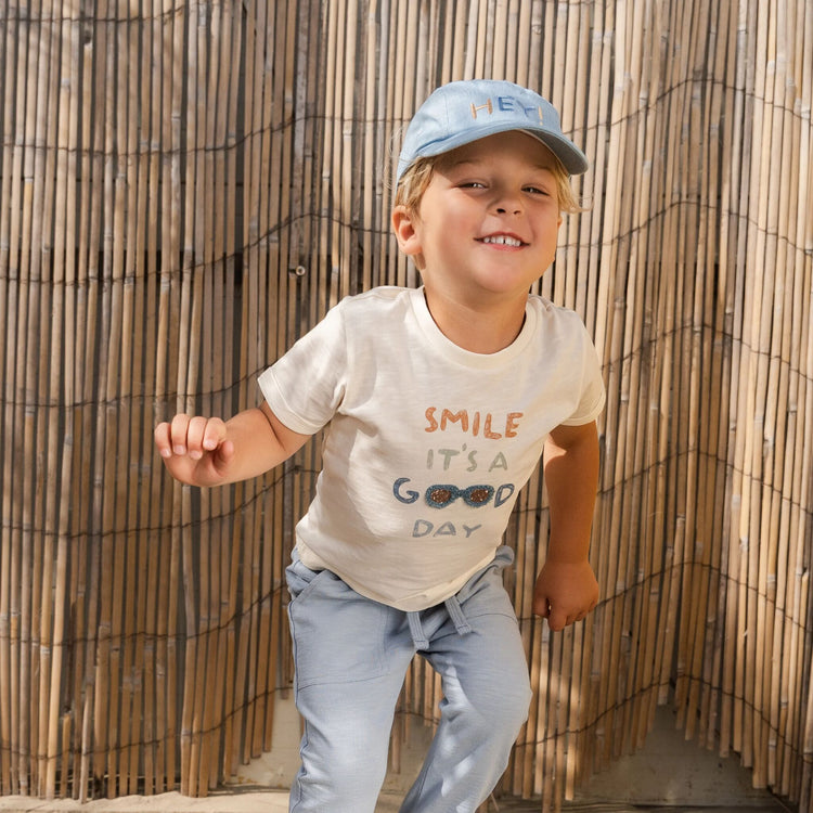 LITTLE DUTCH. T-shirt short sleeves Creme