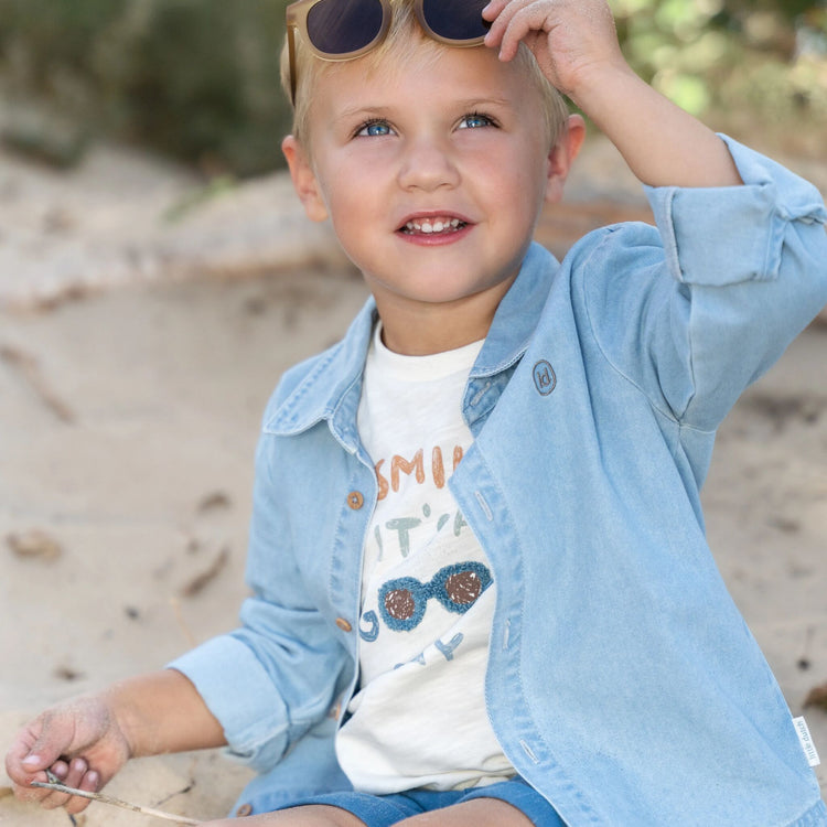 LITTLE DUTCH. Πουκάμισο μακρυμάνικο Denim