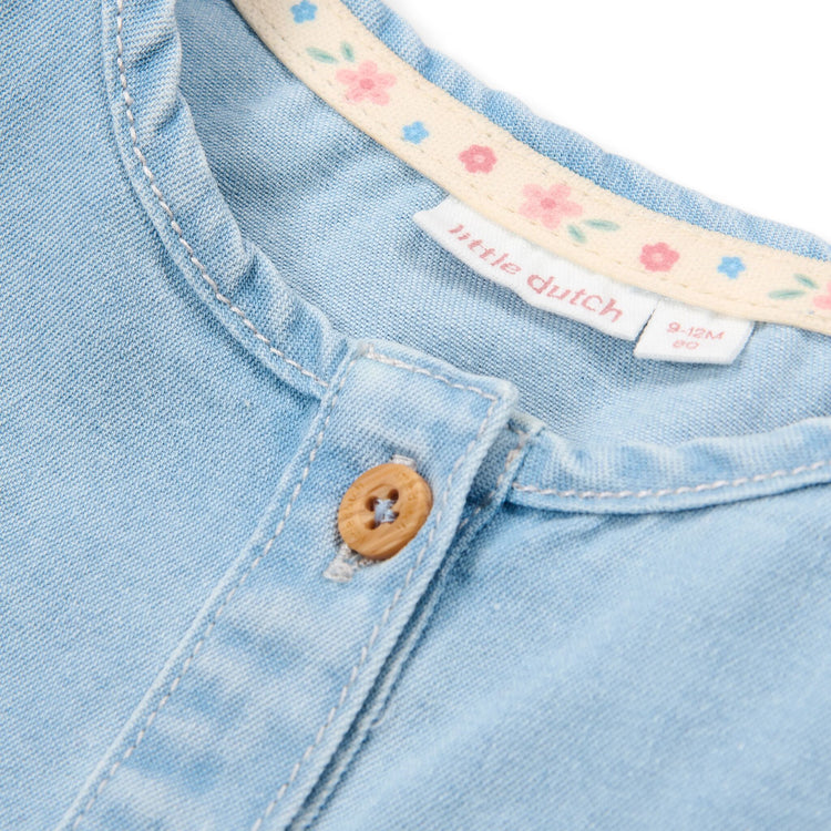 LITTLE DUTCH. Φορεματάκι κοντομάνικο Denim