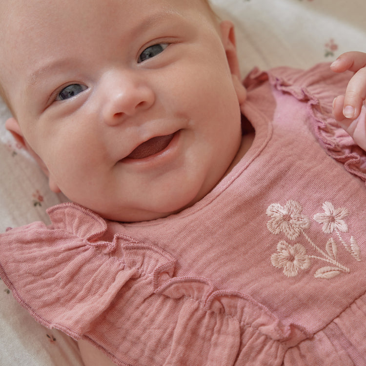 LITTLE DUTCH. Σετ φορεματάκι με σορτσάκι Pink Blush