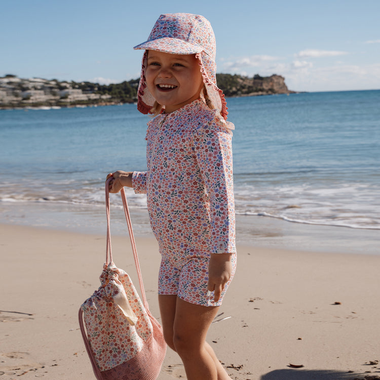 LITTLE DUTCH. Long Sleeve Swimsuit Dreamy Flowerfield