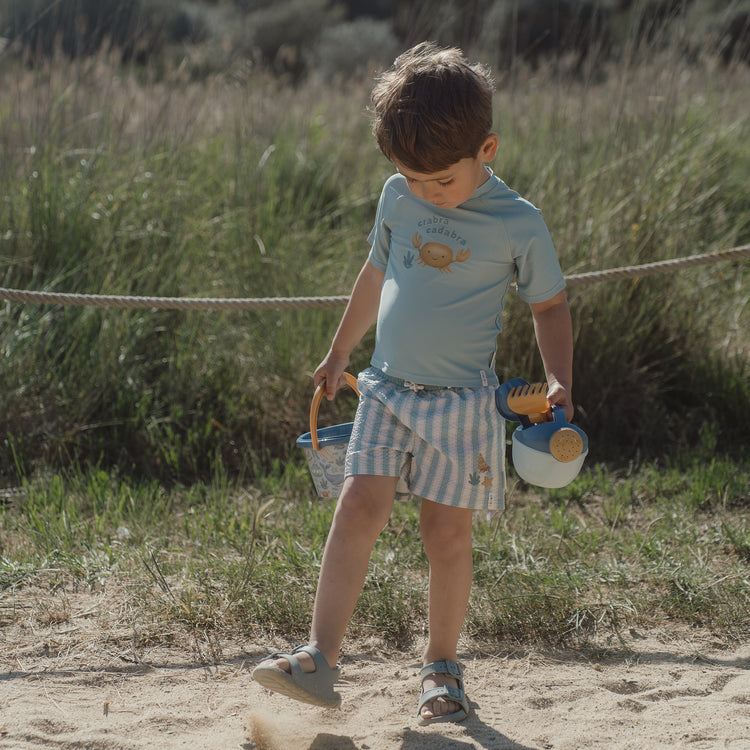 LITTLE DUTCH. Μπλουζάκι κοντομάνικο με προστασία UV Ocean Breeze