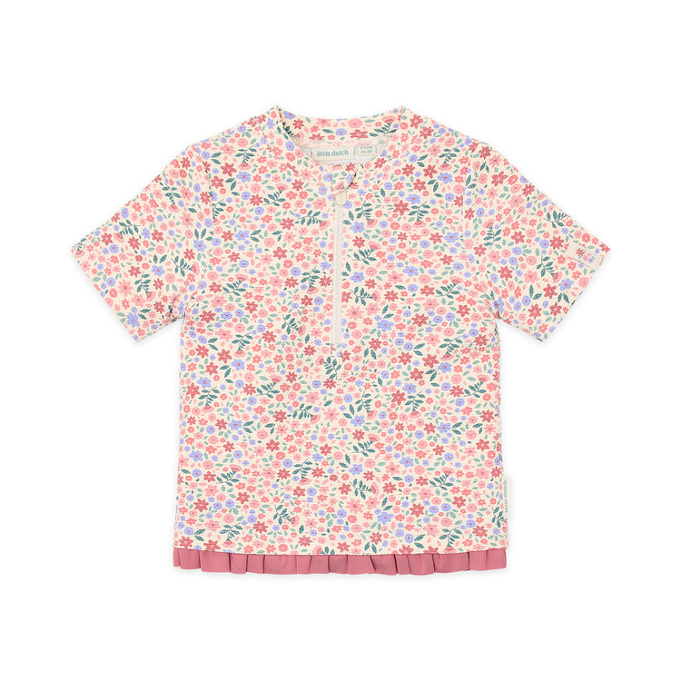 LITTLE DUTCH. Μπλουζάκι κοντομάνικο με προστασία UV Dreamy Flowerfield