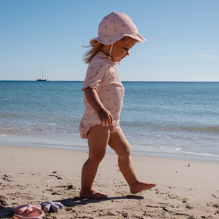 LITTLE DUTCH. Μπλουζάκι κοντομάνικο με προστασία UV Dreamy Seashells