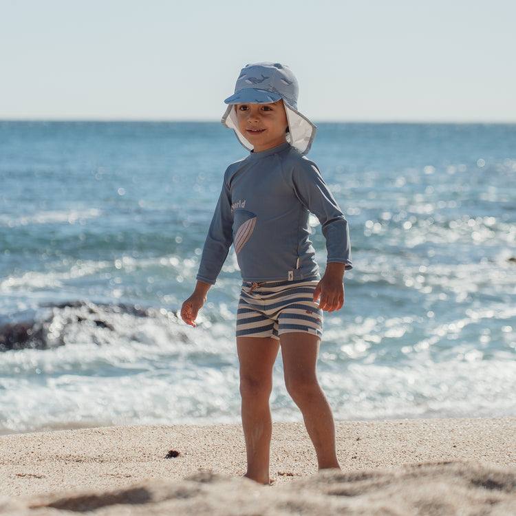 LITTLE DUTCH. Παιδικό μαγιό για αγόρια Ocean Blue Stripes
