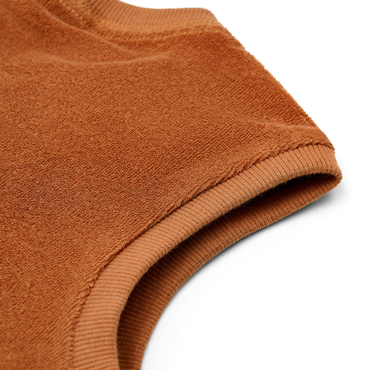 LITTLE DUTCH. Singlet and Shorts Ocean World Brown