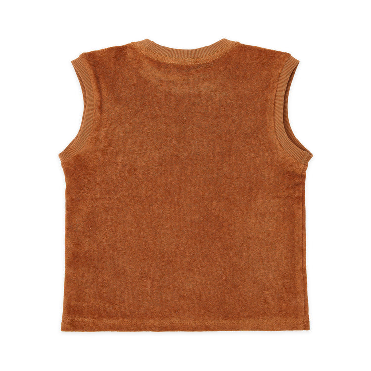 LITTLE DUTCH. Singlet and Shorts Ocean World Brown