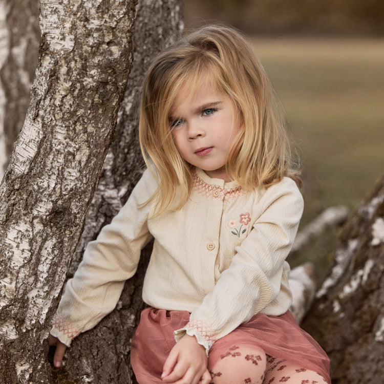 LITTLE DUTCH. Blouse long sleeves Vanilla