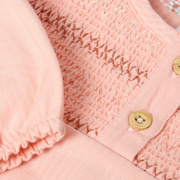 LITTLE DUTCH. Blouse long sleeves Blush Pink
