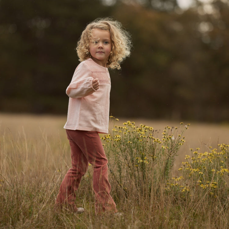 LITTLE DUTCH. Blouse long sleeves Blush Pink