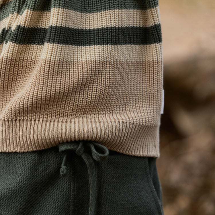 LITTLE DUTCH. Knitted sweater Warm Taupe