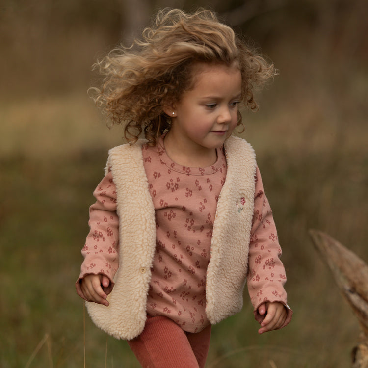 LITTLE DUTCH. Γιλέκο teddy Vanilla