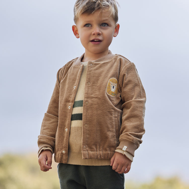 LITTLE DUTCH. Μπουφανάκι κοτλέ Mudstone