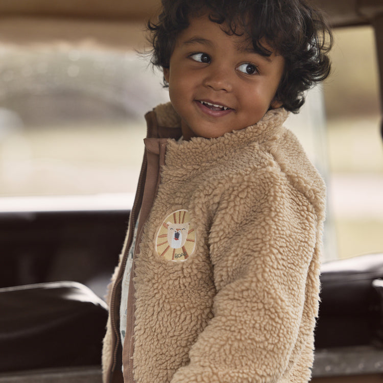 LITTLE DUTCH. Ζακέτα teddy Warm Taupe