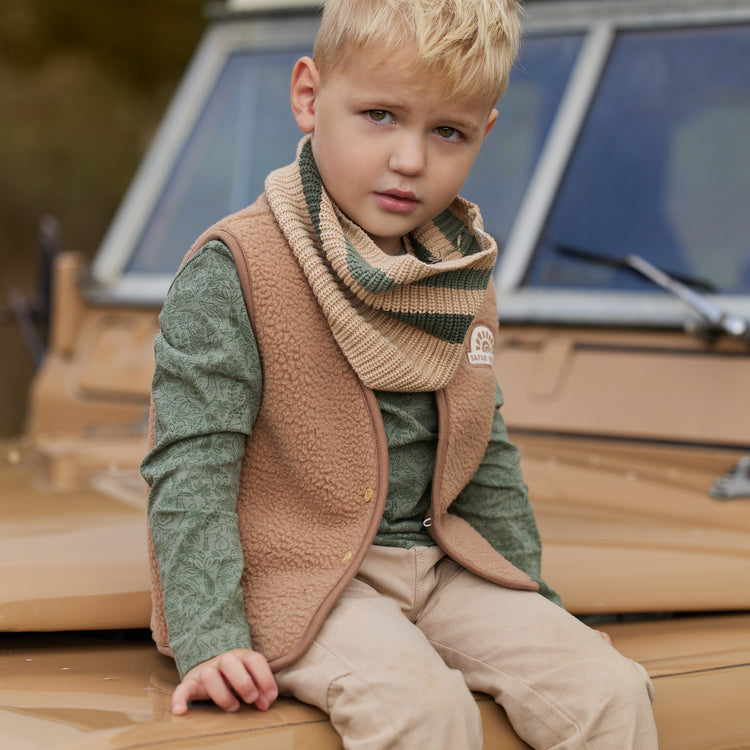 LITTLE DUTCH. Γιλέκο teddy Mudstone