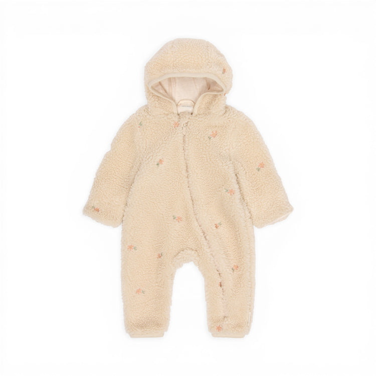 LITTLE DUTCH. Teddy one-piece suit Sand Flowers