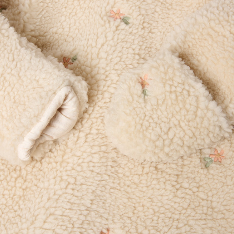 LITTLE DUTCH. Teddy one-piece suit Sand Flowers