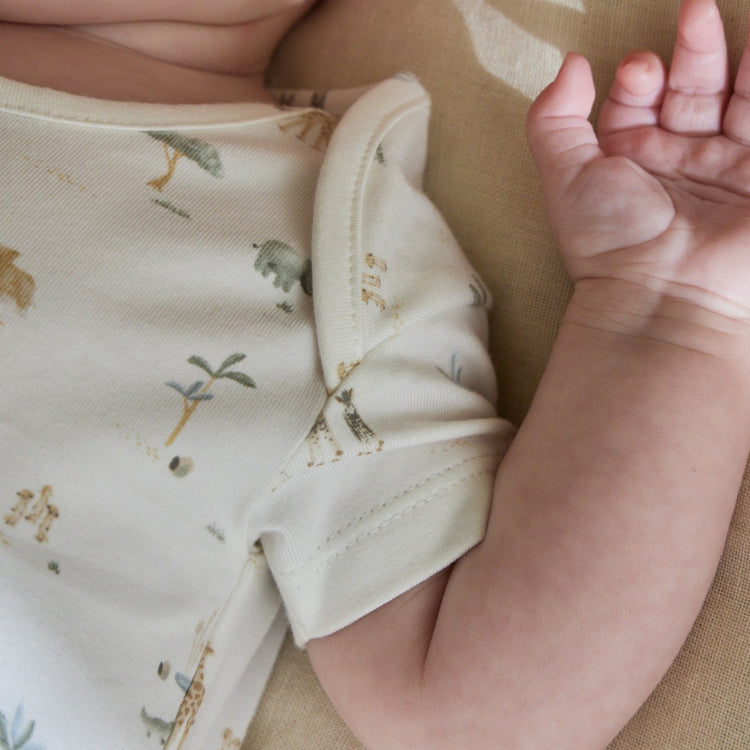 LITTLE DUTCH. Romper short sleeve Little Safari