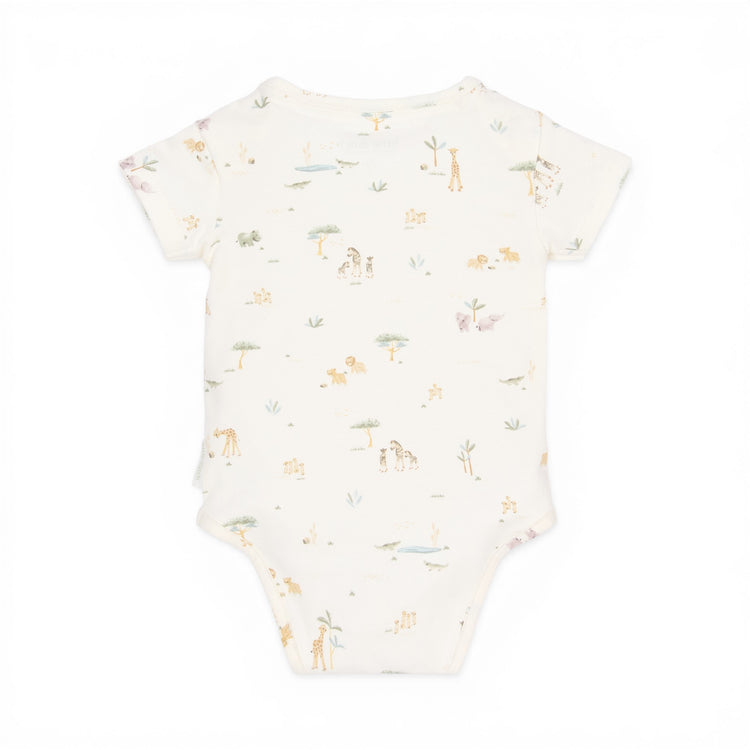 LITTLE DUTCH. Romper short sleeve Little Safari