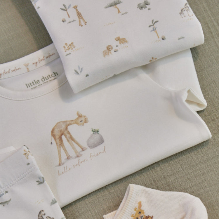 LITTLE DUTCH. Romper short sleeve Little Safari