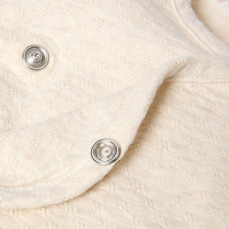 LITTLE DUTCH. Wrap T-shirt long sleeve Vanilla melee