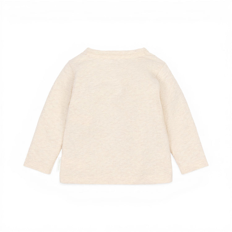 LITTLE DUTCH. Wrap T-shirt long sleeve Vanilla melee