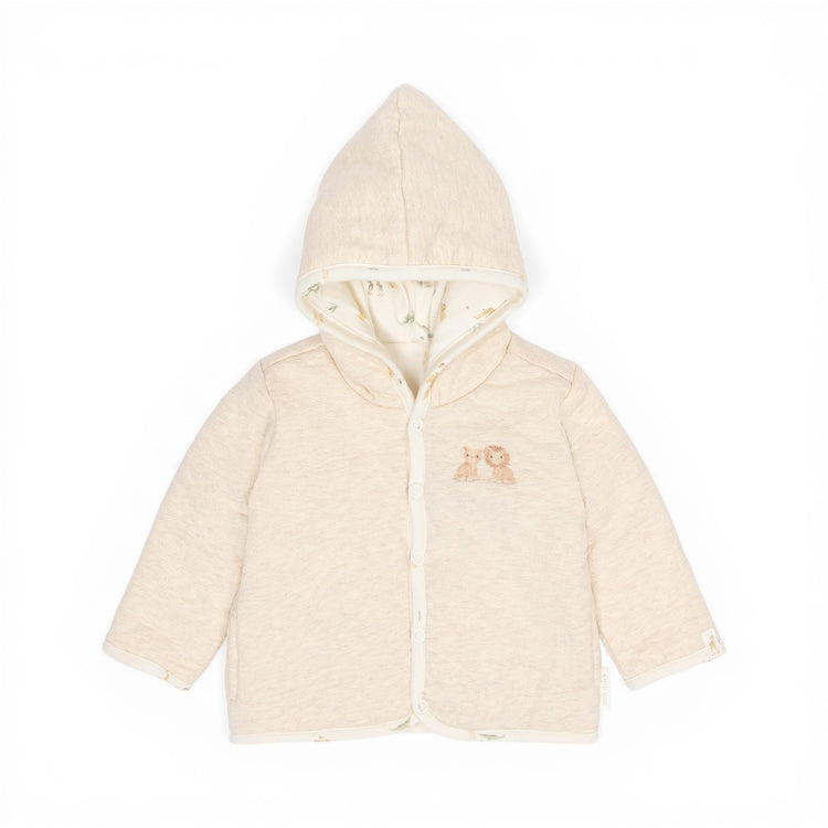LITTLE DUTCH. Reversible cardigan Vanilla melee