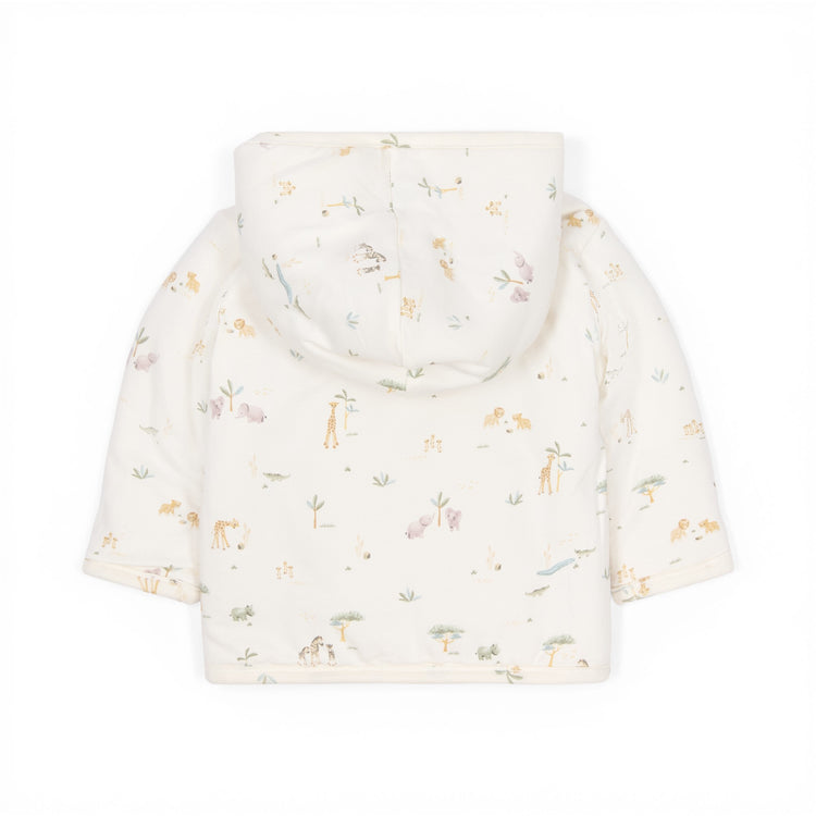 LITTLE DUTCH. Reversible cardigan Vanilla melee