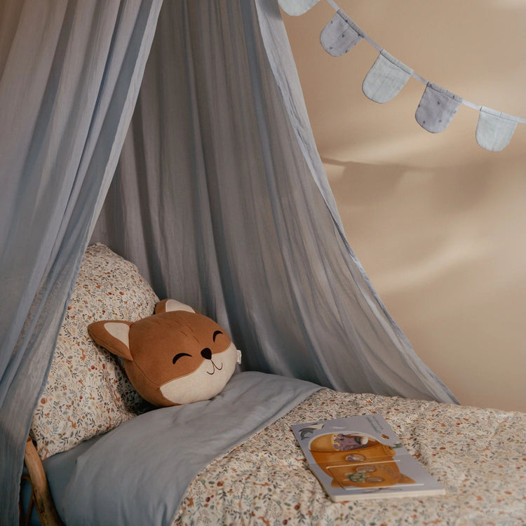 LITTLE DUTCH. Knitted cushion Fox Forest Friends
