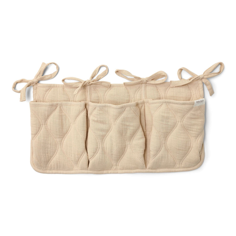 LITTLE DUTCH. Υφασμάτινες θήκες οργάνωσης καπιτονέ Pure Soft Beige