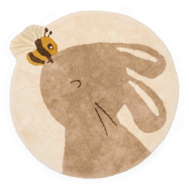 LITTLE DUTCH. Χαλί δωματίου Rabbit bee με υπόστρωμα latex