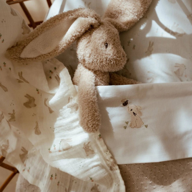 LITTLE DUTCH. Σεντόνι με κέντημα Baby Bunny 110x140