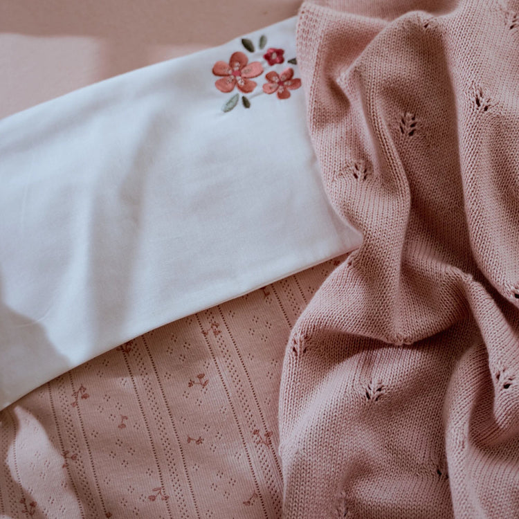 LITTLE DUTCH. Cot summer blanket Pure Blossom 110x140