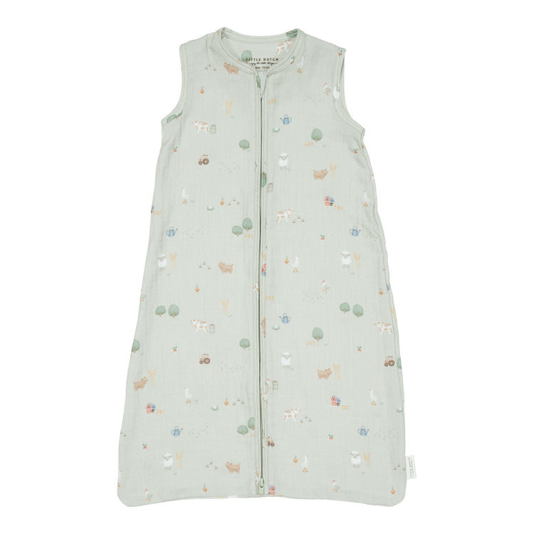 LITTLE DUTCH. Summer sleeping bag muslin Little Farm 110cm