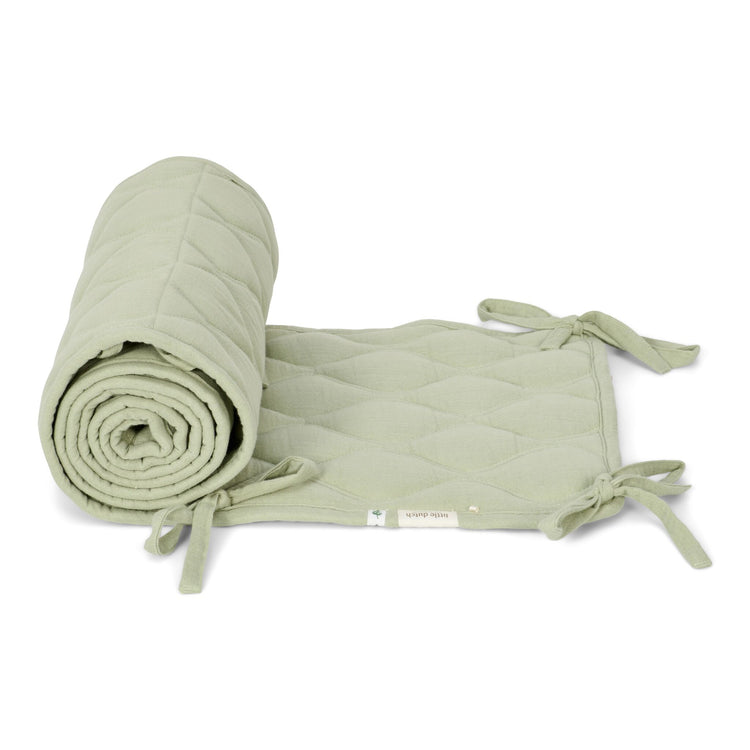 LITTLE DUTCH. Playpen bumper Pure Sage