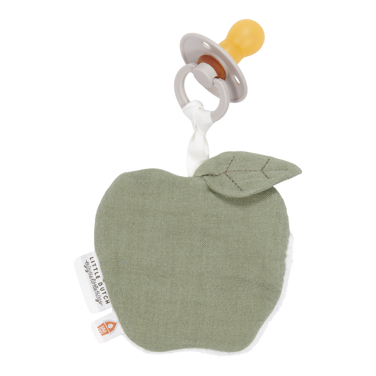 LITTLE DUTCH. Υφασμάτινο ντουντού από μουσελίνα Apple Oliv