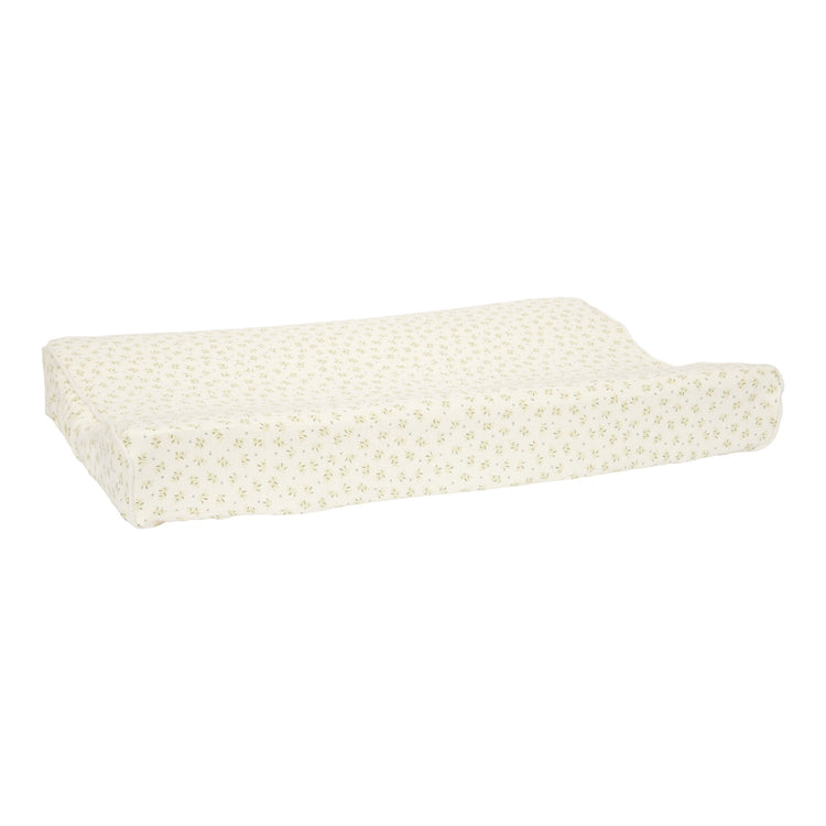 LITTLE DUTCH. Changing mat cover muslin Blueberry Leaves