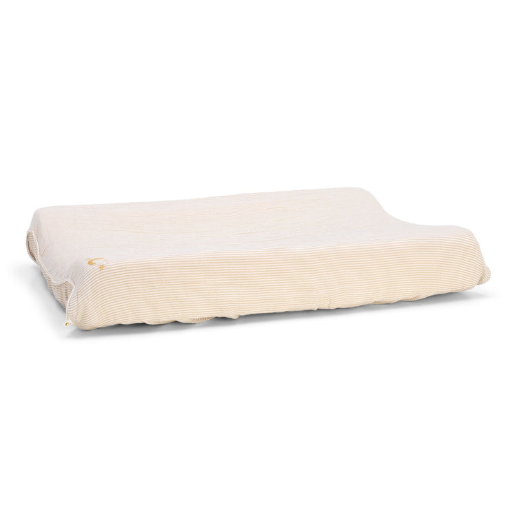 LITTLE DUTCH. Κάλυμμα μαξιλαριού αλλαξιέρας Pure Soft Beige Stripes