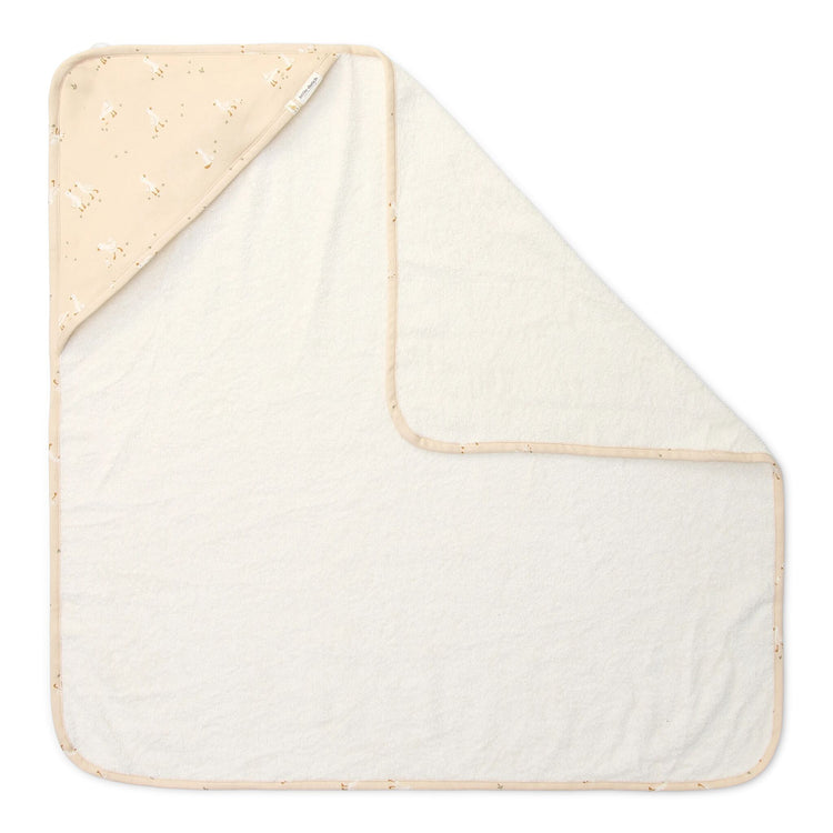 LITTLE DUTCH. Hooded towel Little Goose 75x75 (white)