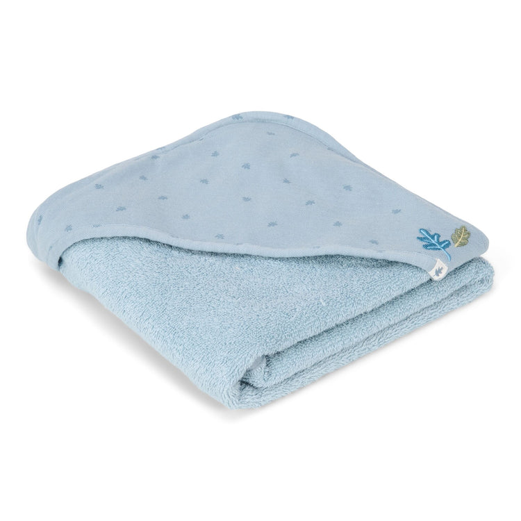LITTLE DUTCH. Hooded towel Pure Denim Blue 75x75