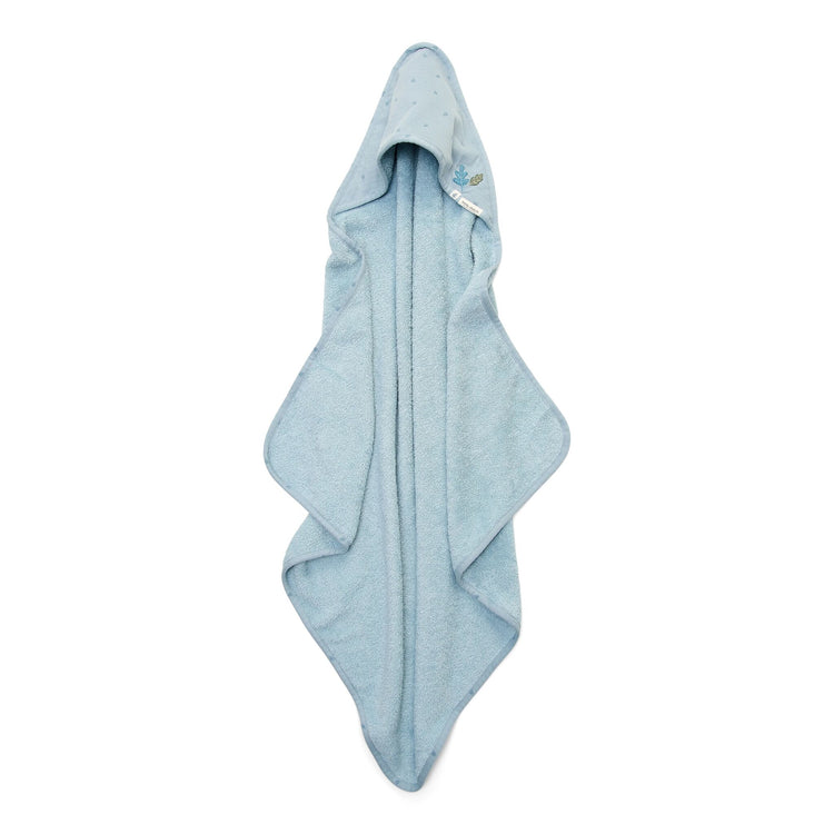LITTLE DUTCH. Hooded towel Pure Denim Blue 75x75