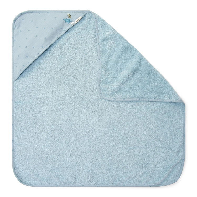 LITTLE DUTCH. Hooded towel Pure Denim Blue 75x75