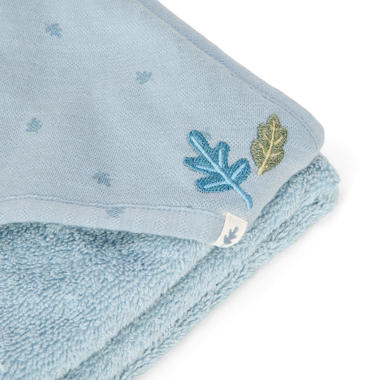 LITTLE DUTCH. Hooded towel Pure Denim Blue 75x75