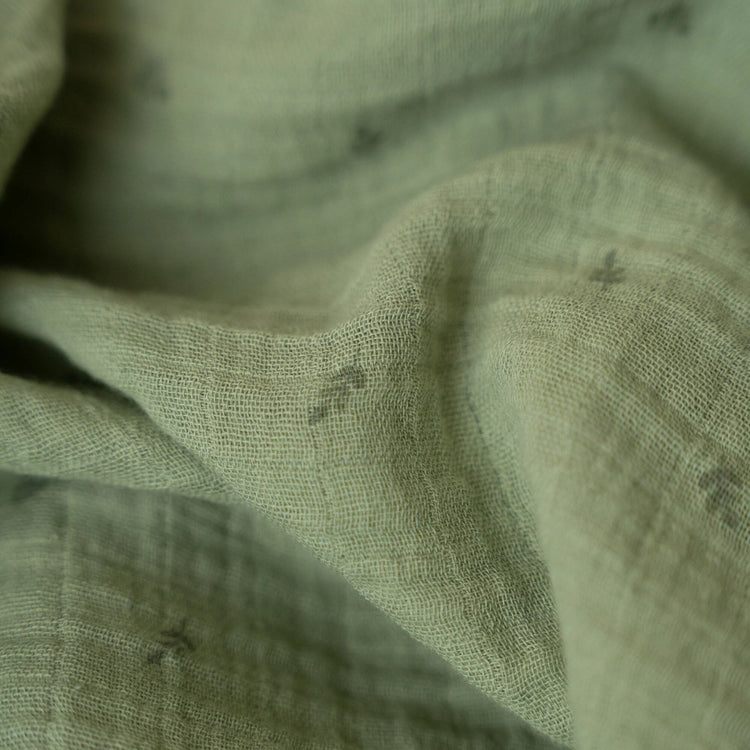 LITTLE DUTCH. Swaddle muslin Pure Sage 120x120