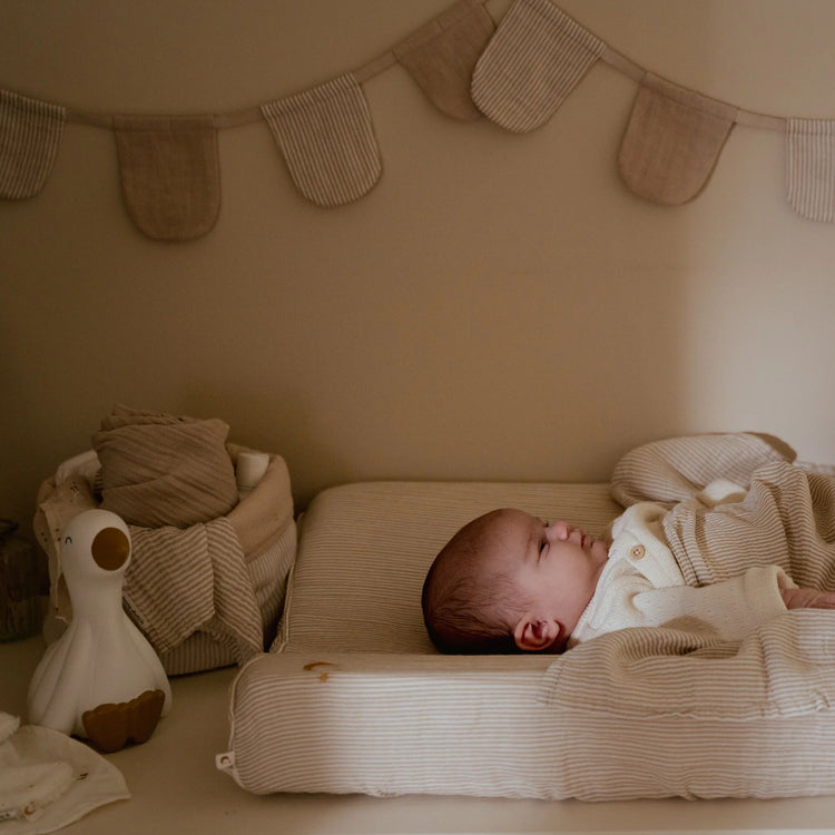 LITTLE DUTCH. Πανάκι αγκαλιάς - ύπνου από μουσελίνα Pure Soft Beige 120x120