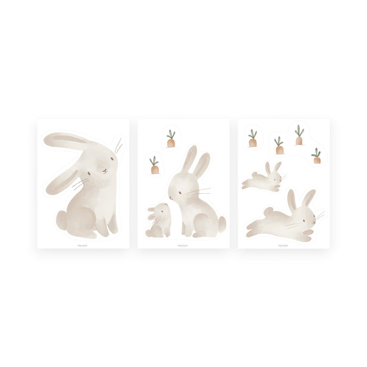 LITTLE DUTCH. Σετ 3 αυτοκόλλητα τοίχου Baby Bunny