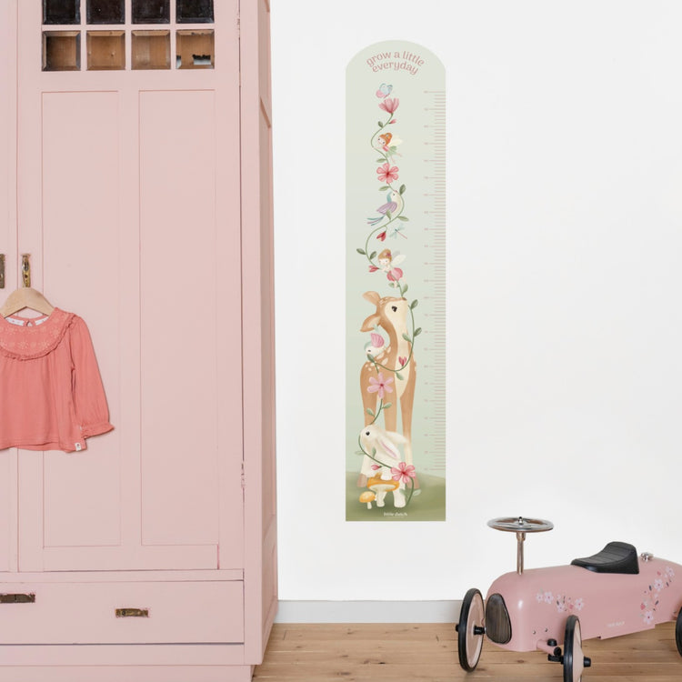 LITTLE DUTCH. Αυτοκόλλητο αναστημόμετρο τοίχου Fairy Garden