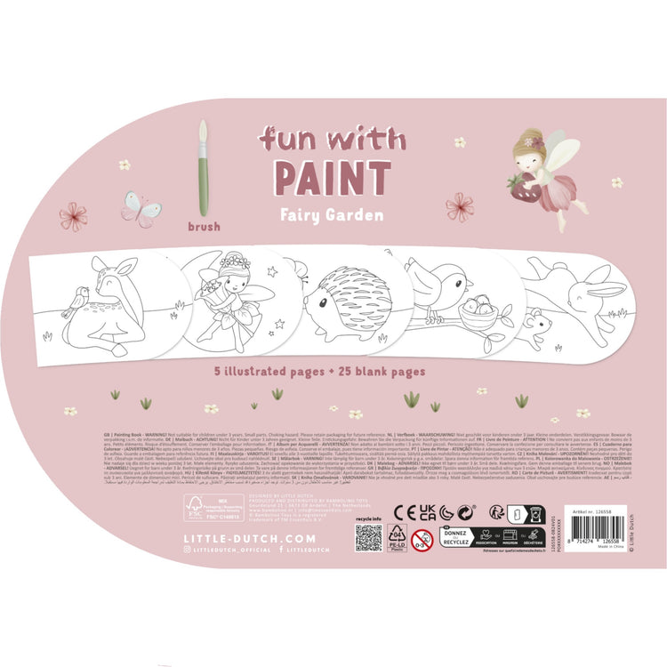 LITTLE DUTCH. Paint Book Fairy Garden