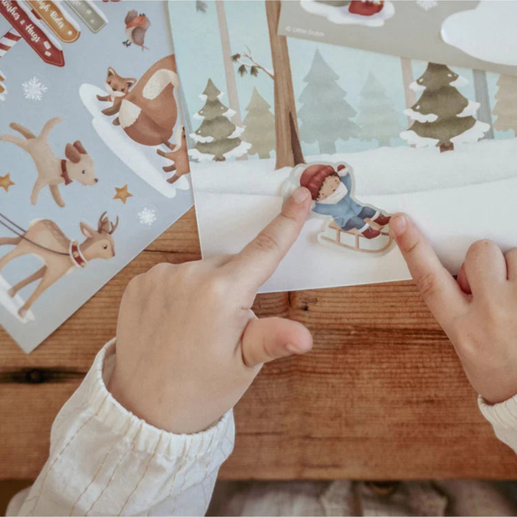 LITTLE DUTCH. Sticker story Christmas