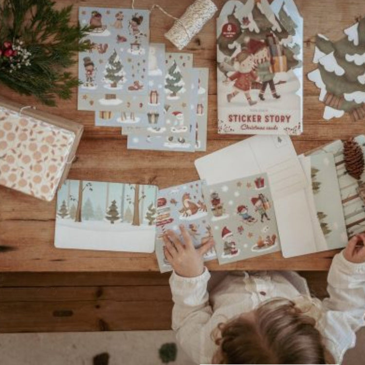 LITTLE DUTCH. Sticker story Christmas